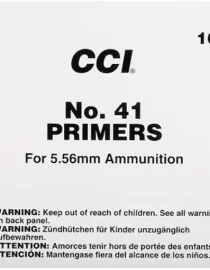 CCI Small Rifle 5,56 mm NATO-Spec Military Primers #41 Box mit 1000 (10 Tabletts mit 100)