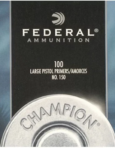 Federal Large Pistol Primers Nr. 150 Box mit 1000 (10 Tabletts mit 100)