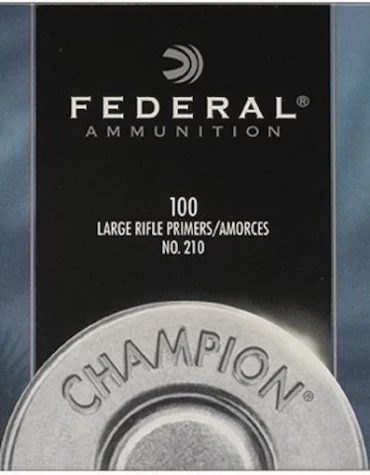 Federal Large Rifle Primers #210 Box mit 1000 (10 Tabletts mit 100)