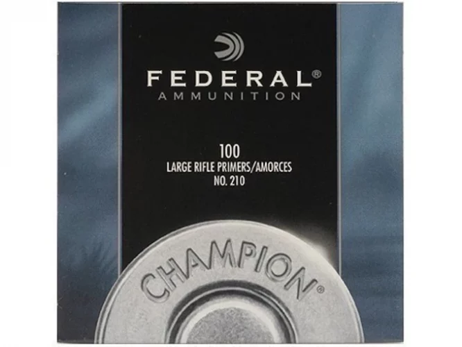 Federal Large Rifle Primers #210 Box mit 1000 (10 Tabletts mit 100)