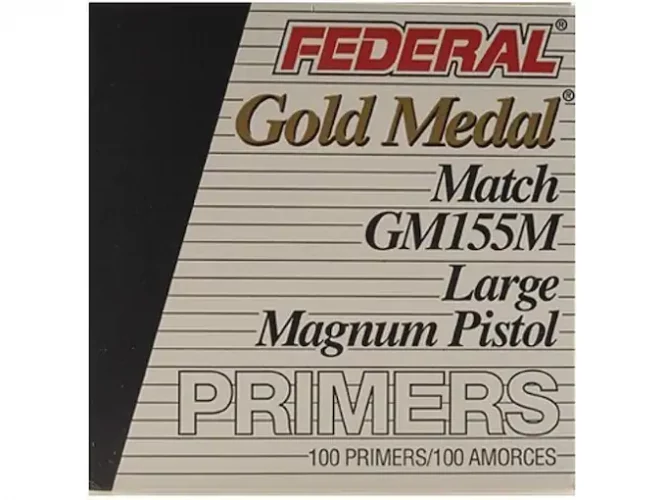 Federal Premium Gold Medal Large Pistol Magnum Match Primer #155M Box mit 1000 (10 Schalen mit 100)