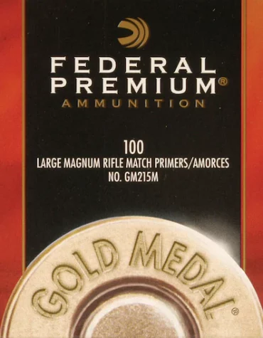 Federal Premium Gold Medal Large Rifle Magnum Match Primers #215M Box mit 1000 (10 Schalen mit 100)