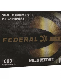 Federal Premium Gold Medal Small Pistol Magnum Match Primer #200M Box mit 1000 (10 Schalen mit 100)