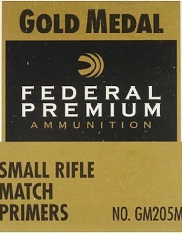 Federal Premium Gold Medal Small Rifle Match Primers #205M Box mit 1000 (10 Schalen mit 100)