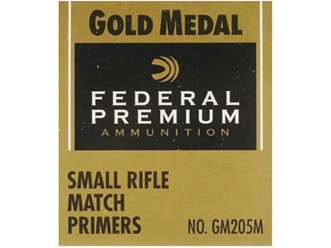 Federal Premium Gold Medal Small Rifle Match Primers #205M Box mit 1000 (10 Schalen mit 100)