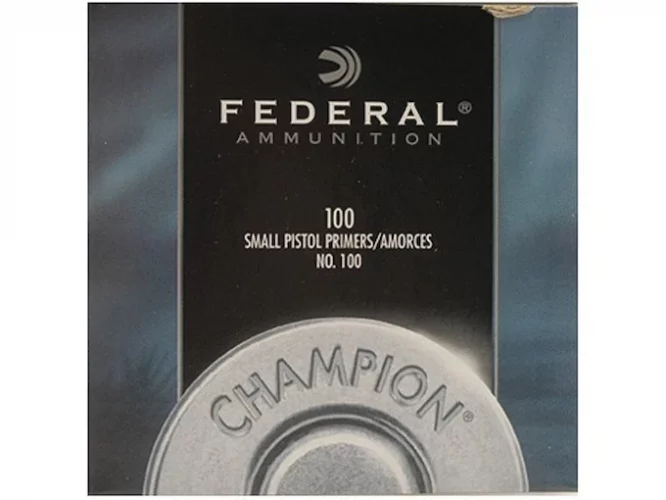 Federal Small Pistol Primers Nr. 100 Box mit 1000 (10 Tabletts mit 100)