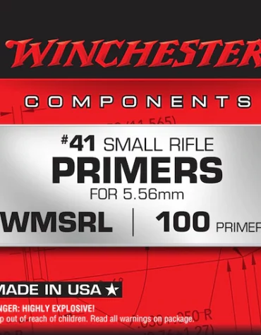Winchester Small Rifle 5,56 mm NATO-Spec Military Primers #41 Box mit 1000 (10 Tabletts mit 100)