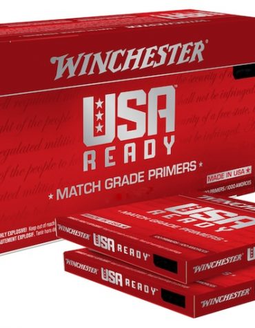 Winchester USA Ready Large Pistol Match Primers Box mit 1000 Stück (10 Schalen mit 100 Stück)